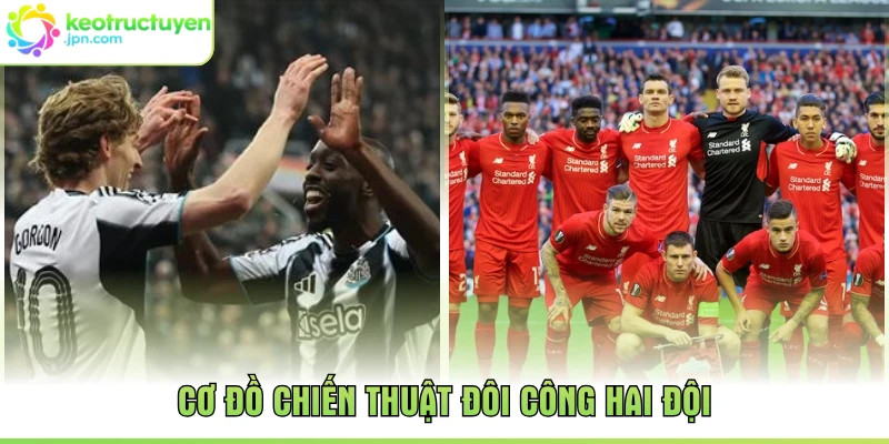 Cơ đồ chiến thuật đôi công hai đội